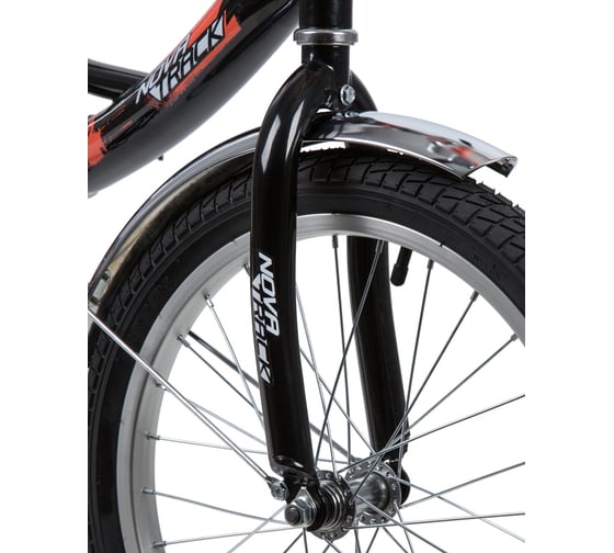 Велосипед NOVATRACK URBAN 18", черный, защита А-тип, тормоз ножной 183URBAN.BK20