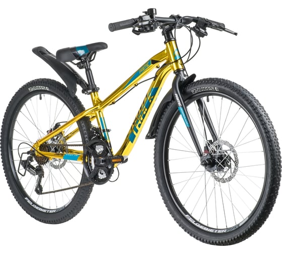 Велосипед NOVATRACK PRIME 24", алюминиевая рама 11", золотой металлик, 18 скоростей 24AHD.PRIME.11GGD20