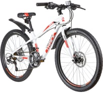 Велосипед NOVATRACK PRIME 24", алюминиевая рама 13", белый, 18 скоростей 24AHD.PRIME.13WT20