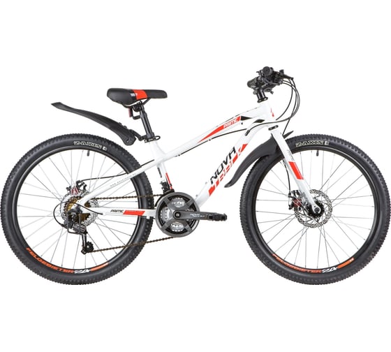 Велосипед NOVATRACK PRIME 24", алюминиевая рама 13", белый, 18 скоростей 24AHD.PRIME.13WT20