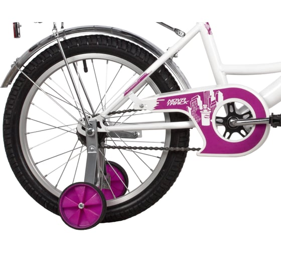 Велосипед NOVATRACK URBAN 18", белый, защита А-тип, тормоз ножной 183URBAN.WT22