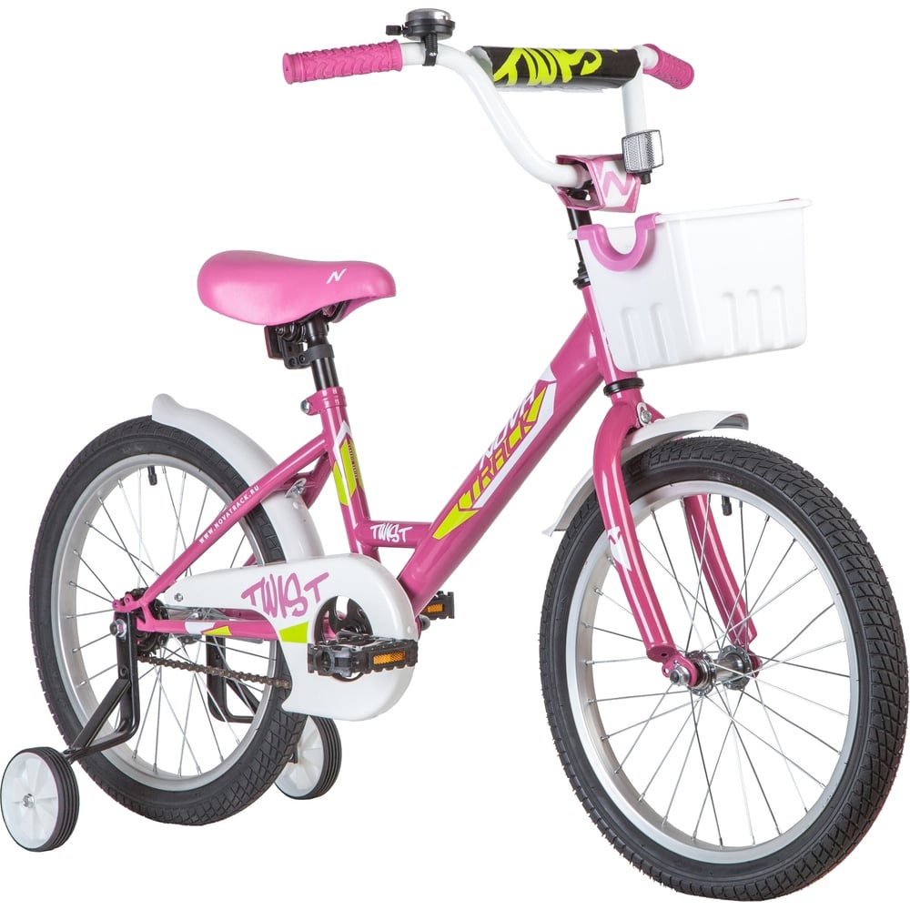 Велосипед NOVATRACK TWIST 18", розовый, тормоз ножной 181TWIST.PN20 ...