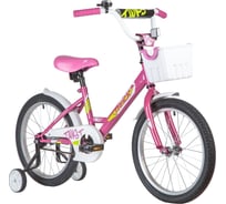 Велосипед NOVATRACK TWIST 18", розовый, тормоз ножной 181TWIST.PN20
