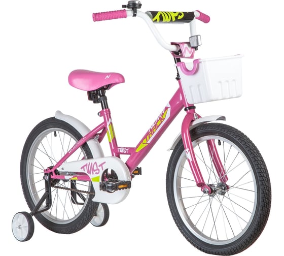 Велосипед NOVATRACK TWIST 18", розовый, тормоз ножной 181TWIST.PN20