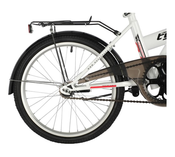 Складной велосипед NOVATRACK TG30 20", белый, тормоз ножной 20NFTG301.WT21