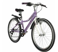 Велосипед NOVATRACK ALICE 24", лиловый, стальная рама 12", 6 скоростей 24SH6SV.ALICE.12LC21