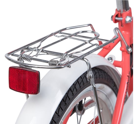 Велосипед NOVATRACK CANDY 16", коралловый, полная защита цепи, тормоз ножной 165CANDY.CRL9