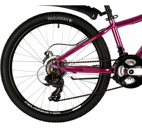 Велосипед NOVATRACK KATRINA 24", алюминиевая рама 12", розовый металлик, 21 скорость 24AHD.KATRINA.12GPN20