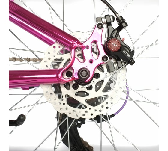 Велосипед NOVATRACK KATRINA 24", алюминиевая рама 12", розовый металлик, 21 скорость 24AHD.KATRINA.12GPN20