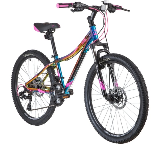 Велосипед NOVATRACK KATRINA 24", алюминиевая рама 10", фиолетовый металлик, 21 скорость 24AHD.KATRINA.10GVL20