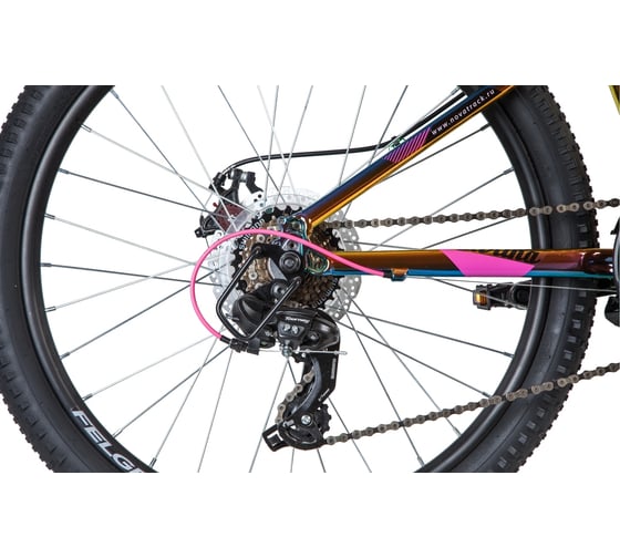 Велосипед NOVATRACK KATRINA 24", алюминиевая рама 10", фиолетовый металлик, 21 скорость 24AHD.KATRINA.10GVL20