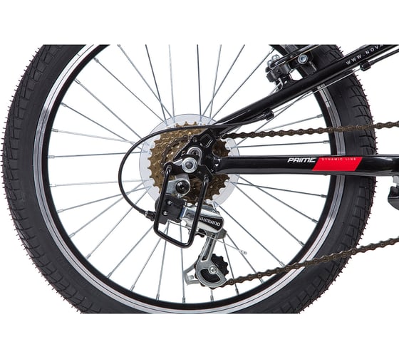 Велосипед NOVATRACK PRIME 20", черный, 6 скоростей 20AH6V.PRIME.BK9