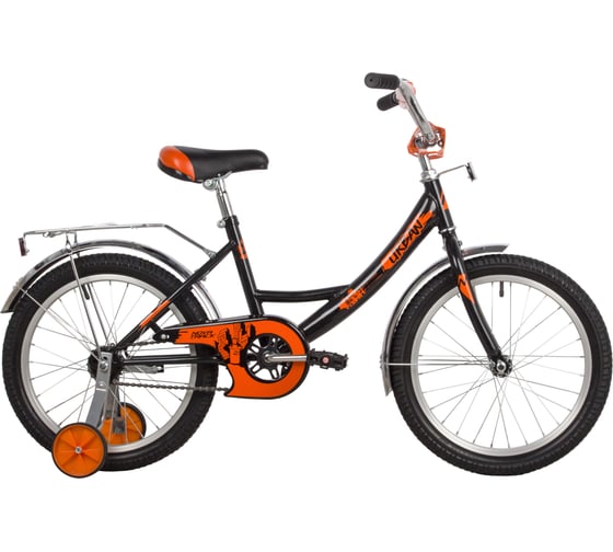 Велосипед NOVATRACK 18" URBAN черный, защита А-тип, тормоз ножной 183URBAN.BK22