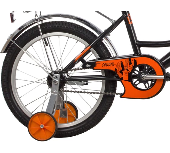 Велосипед NOVATRACK 18" URBAN черный, защита А-тип, тормоз ножной 183URBAN.BK22