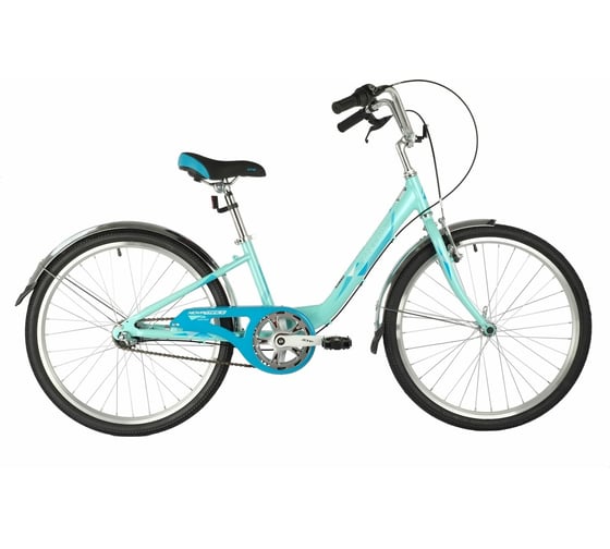 Велосипед NOVATRACK ANCONA 24", алюминиевая рама 12", зеленый, 3 скорости 24AH3V.ANCONA.12GN20 1