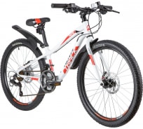 Велосипед NOVATRACK PRIME 24", алюминиевая рама 11", белый, 18 скоростей 24AHD.PRIME.11WT20