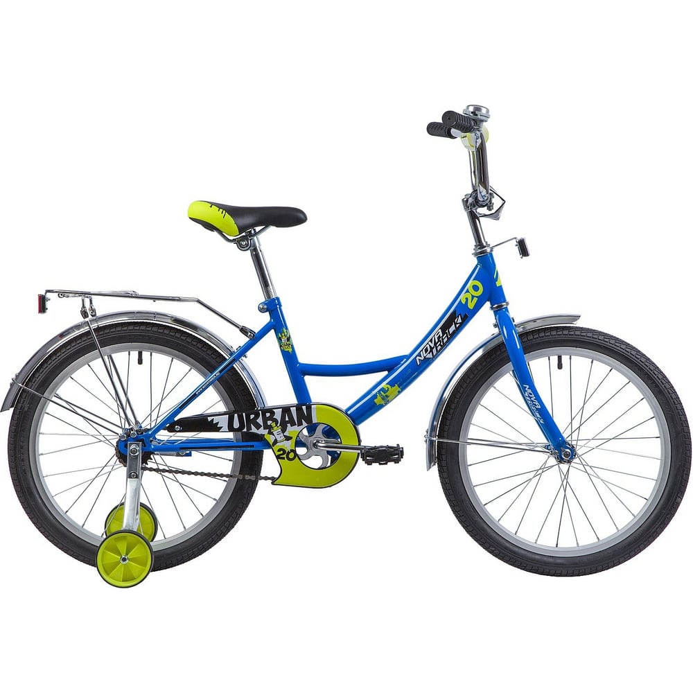 Велосипед NOVATRACK URBAN 20", синий, защита А-тип, тормоз ножной ...