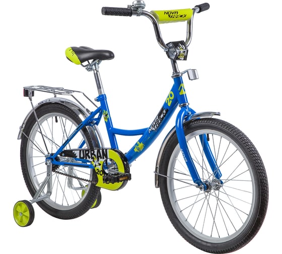 Велосипед NOVATRACK URBAN 20", синий, защита А-тип, тормоз ножной 203URBAN.BL9