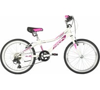 Велосипед NOVATRACK ALICE 20", белый, стальная рама, 6 скоростей, V- brake 20SH6V.ALICE.WT21