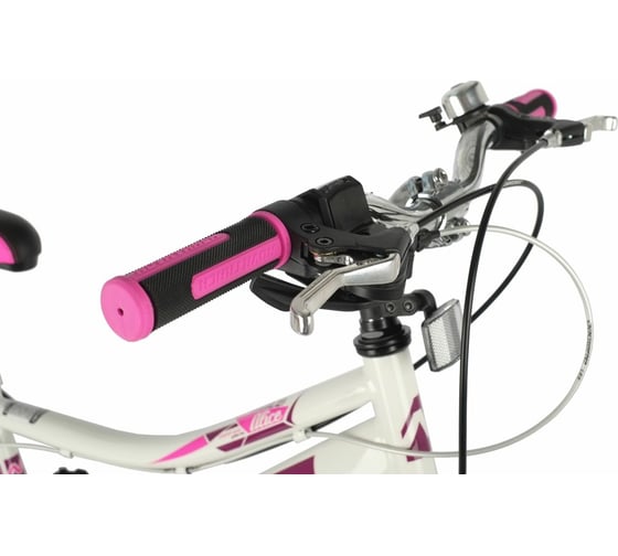 Велосипед NOVATRACK ALICE 20", белый, стальная рама, 6 скоростей, V- brake 20SH6V.ALICE.WT21
