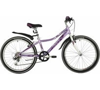 Велосипед NOVATRACK ALICE 24", лиловый, стальная рама 10", 6 скоростей 24SH6SV.ALICE.10LC21