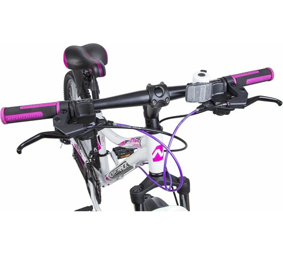 Велосипед NOVATRACK KATRINA 24", алюминиевая рама 12", белый, 21 скорость 24AHD.KATRINA.12WT9