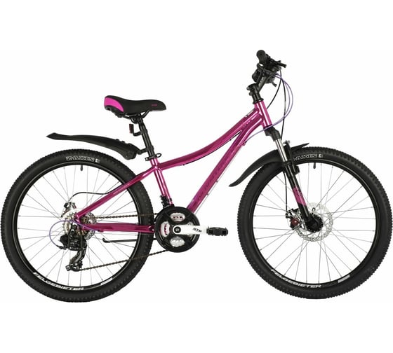 Велосипед NOVATRACK KATRINA 24", рама 10", розовый металлик, 21 скорость 24AHD.KATRINA.10GPN20