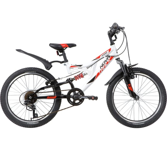Велосипед NOVATRACK SHARK, 20", Microshift/Power, белый, сталь, 6 скоростей 20SS6V.SHARK.WT20 1