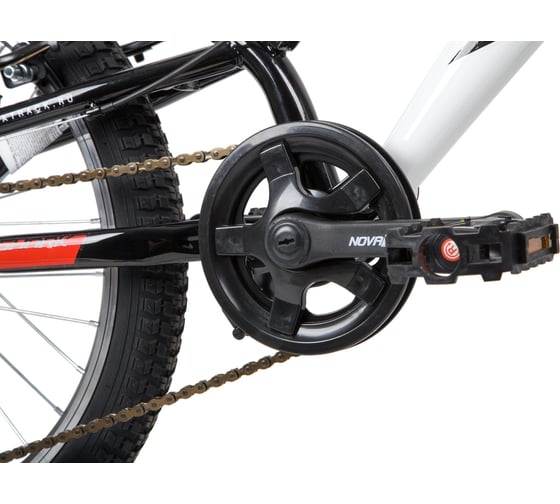Велосипед NOVATRACK SHARK, 20", Microshift/Power, белый, сталь, 6 скоростей 20SS6V.SHARK.WT20
