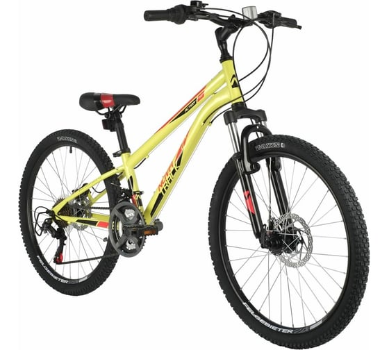 Велосипед NOVATRACK ACTION 24", зеленый, стальная рама 11", 18 скоростей 24SH18SD.ACTION.11GN21