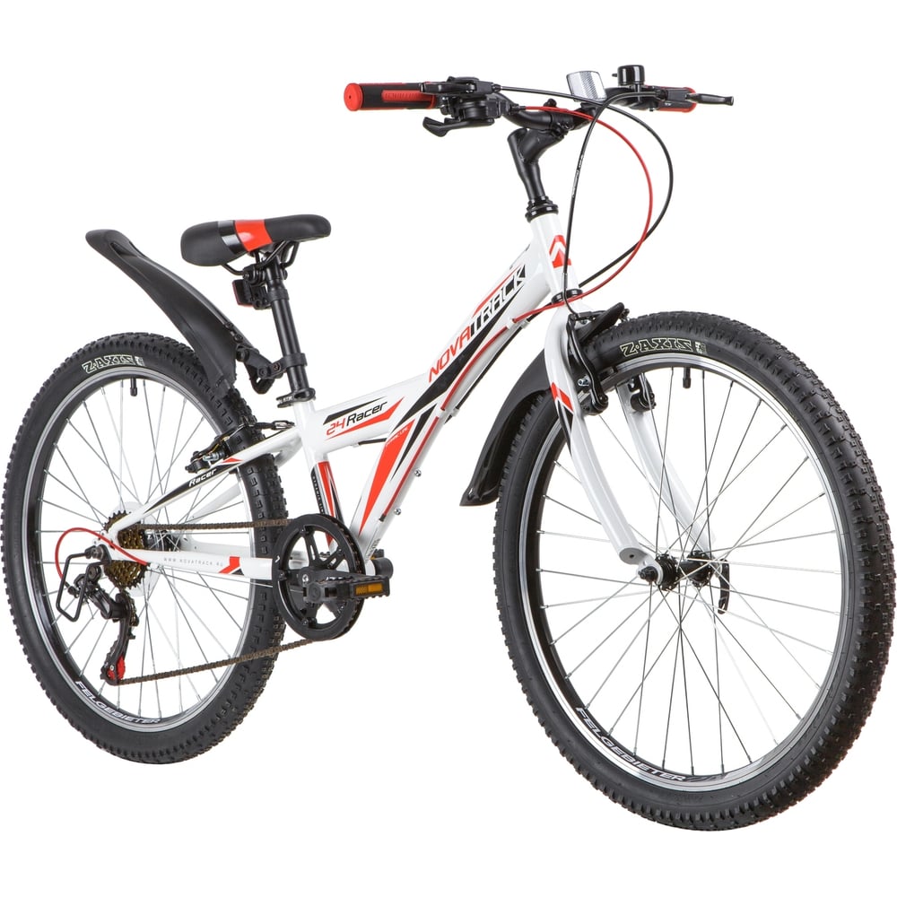 Велосипед NOVATRACK RACER 24", рама 10", белый, 6 скоростей 24SH6V ...