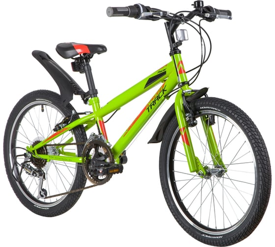 Велосипед NOVATRACK RACER 20", Power, зеленый, сталь, 12 скоростей 20SH12V.RACER.GN20