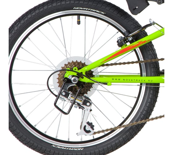 Велосипед NOVATRACK RACER 20", Power, зеленый, сталь, 12 скоростей 20SH12V.RACER.GN20