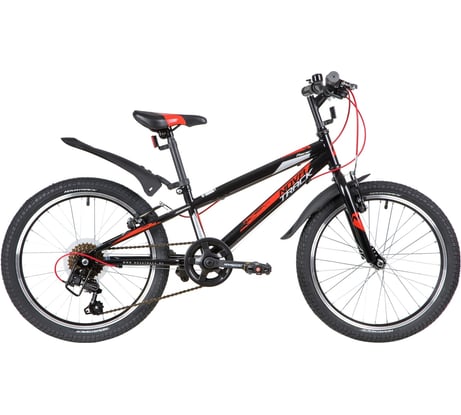 Велосипед NOVATRACK RACER 20", черный, сталь, 6 скоростей 20SH6V.RACER.BK20
