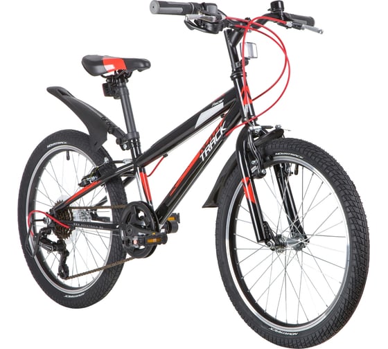 Велосипед NOVATRACK RACER 20", черный, сталь, 6 скоростей 20SH6V.RACER.BK20
