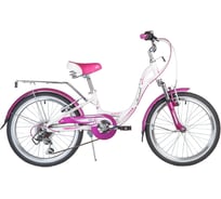 Велосипед NOVATRACK ANGEL 20", белый, 6 скоростей 20AH6V.ANGEL.WT9
