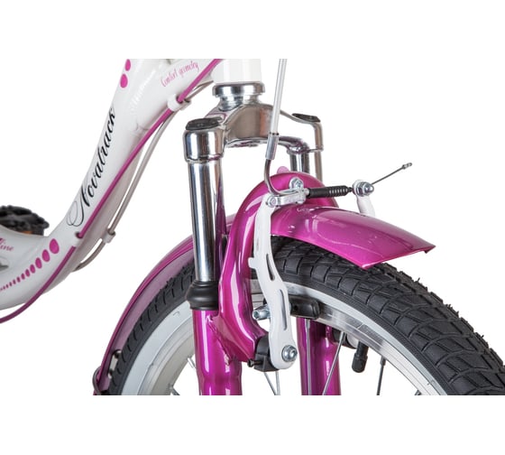 Велосипед NOVATRACK ANGEL 20", белый, 6 скоростей 20AH6V.ANGEL.WT9