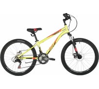Велосипед NOVATRACK ACTION 24", зеленый, стальная рама 12", 18 скоростей 24SH18SD.ACTION.12GN21