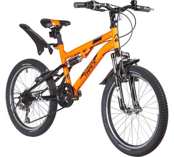 Велосипед NOVATRACK TITANIUM 20", оранжевый, сталь, 6 скоростей 20SS6V.TITANIUM.OR20