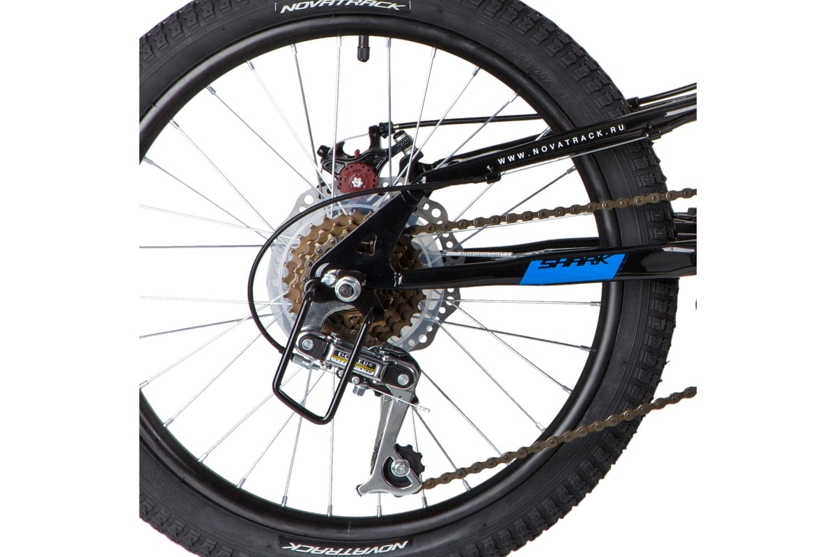 Велосипед NOVATRACK SHARK 20", Microshift/Power, черный, сталь, 6 ...