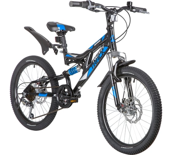 Велосипед NOVATRACK SHARK 20", Microshift/Power, черный, сталь, 6 скоростей 20SS6D.SHARK.BK20