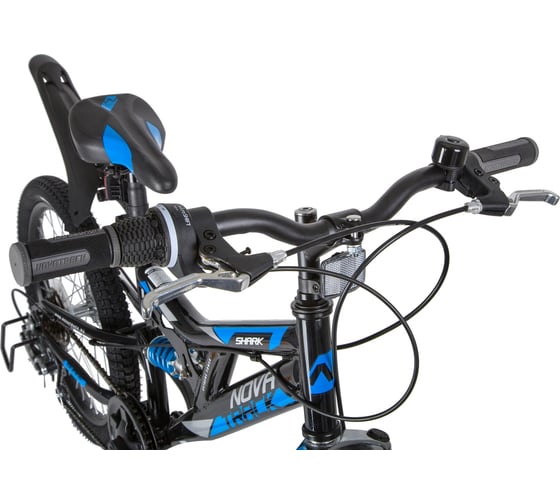 Велосипед NOVATRACK SHARK 20", Microshift/Power, черный, сталь, 6 скоростей 20SS6D.SHARK.BK20