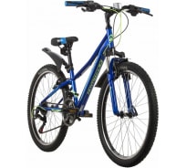 Велосипед NOVATRACK VALIANT 24", стальная рама 10", синий, 18 скоростей, V-brake 24SH18V.VALIANT.10BL22