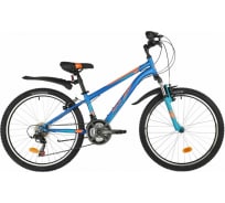 Велосипед NOVATRACK ACTION 24", синий, стальная рама 12", 18 скоростей, V- brake 24SH18SV.ACTION.12BL21
