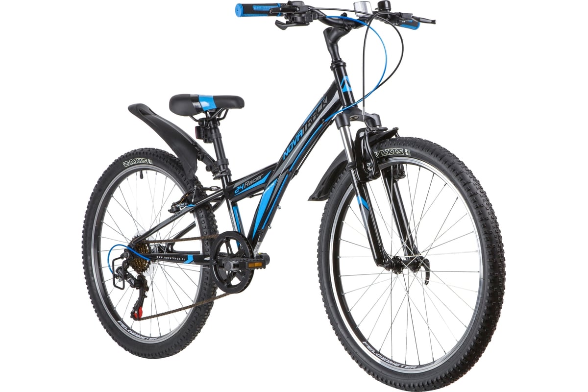 Велосипед NOVATRACK RACER 24", рама 10", черный, 6 скоростей 24SH6V ...