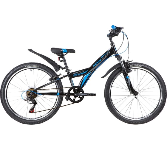 Велосипед NOVATRACK RACER 24", рама 10", черный, 6 скоростей 24SH6V.RACER.10BK20 1