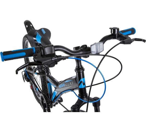 Велосипед NOVATRACK RACER 24", рама 10", черный, 6 скоростей 24SH6V.RACER.10BK20