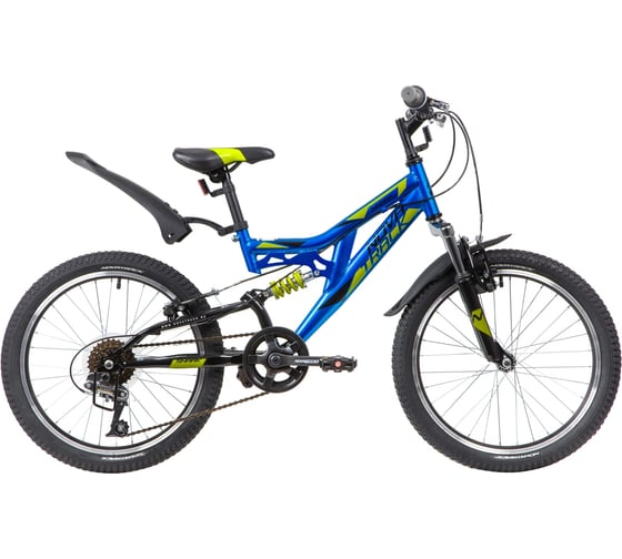 Велосипед NOVATRACK SHARK 20", Microshift, Power, синий, сталь, 6 скоростей 20SS6V.SHARK.BL20 1