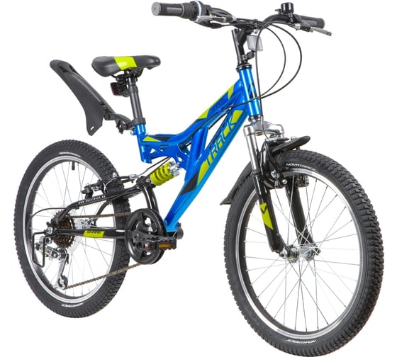 Велосипед NOVATRACK SHARK 20", Microshift, Power, синий, сталь, 6 скоростей 20SS6V.SHARK.BL20