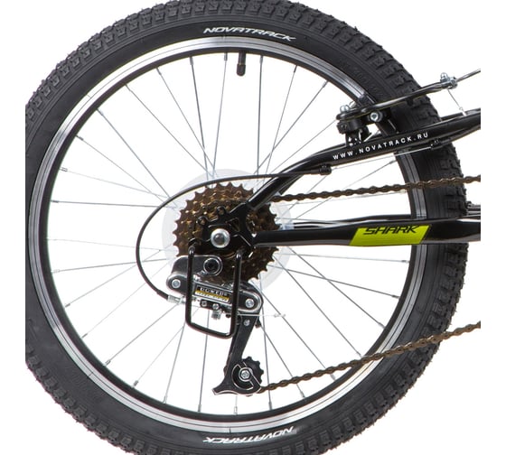 Велосипед NOVATRACK SHARK 20", Microshift, Power, синий, сталь, 6 скоростей 20SS6V.SHARK.BL20